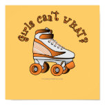Roller Derby Skate - Orange Posters