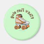 Roller Derby Skate - Orange Refrigerator Magnets