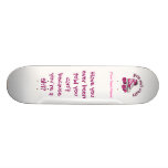 Roller Derby Skate - Pink Custom Skateboard