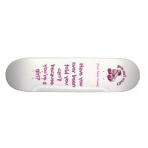 Roller Derby Skate - Pink Custom Skateboard