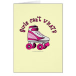 Roller Derby Skate - Pink Greeting Cards