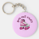 Roller Derby Skate - Pink Key Chain