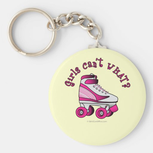 Roller Derby Skate - Pink Key Chains
