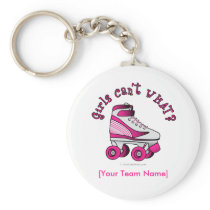 Roller Derby Skate - Pink keychains