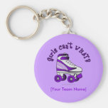 Roller Derby Skate - Purple Key Chain