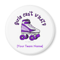 Roller Derby Skate - Purple magnets