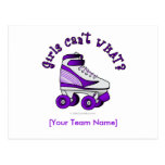 Roller Derby Skate - Purple Post Card