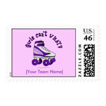 Roller Derby Skate - Purple stamps