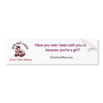 Roller Derby Skate - Red bumper stickers