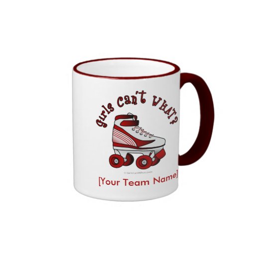 Roller Derby Skate - Red Coffee Mugs