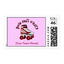 Roller Derby Skate - Red stamps
