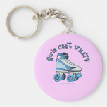 Roller Derby Skate - Sky Blue Keychain