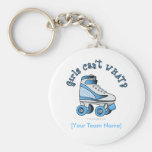 Roller Derby Skate - Sky Blue Keychains