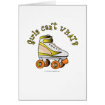 Roller Derby Skate - Yellow Greeting Card