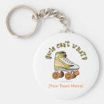 Roller Derby Skate - Yellow Keychain