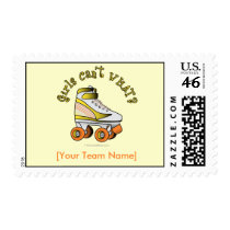 Roller Derby Skate - Yellow stamps