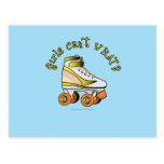 Roller Derby Skate - Yellow Postcards