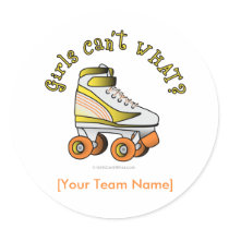 Roller Derby Skate - Yellow stickers