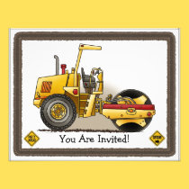 Roller Equipment Kids Party Invitation invitations