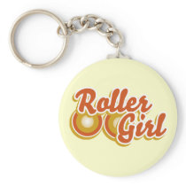 Roller Girl in the Derby Key Chain