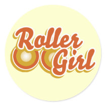 Roller Girl in the Derby Stickers