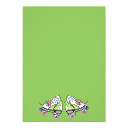 Roller Skate Birthday Invitations