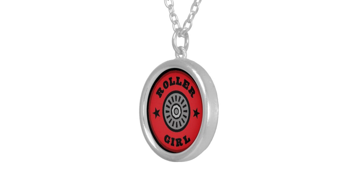 Roller Skate Girl Necklace Zazzle