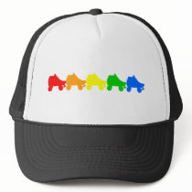 roller skate rainbow hats by chromatosis roller skate rainbow hats