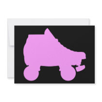 roller skate sillouette invites