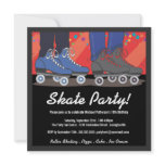 Roller Skating Birthday Party Invitation for Boys