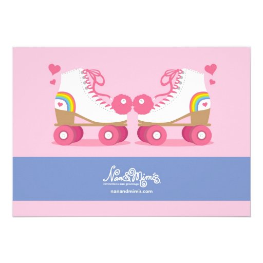 Roller Skating Birthday Party Invitations