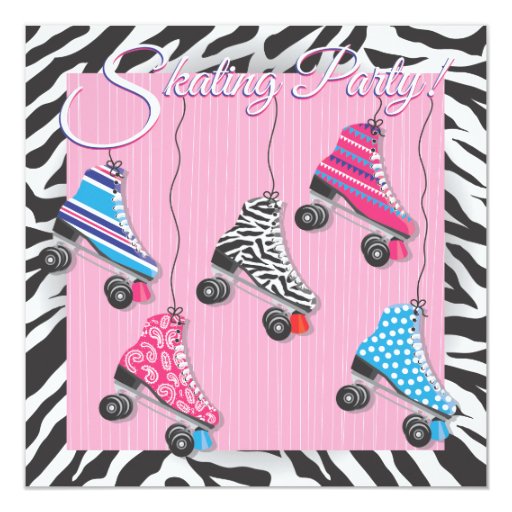 Roller Skating Party Invitations | Zazzle