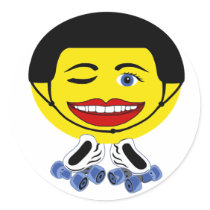 roller smiley stickers by syancey roller smiley stickers