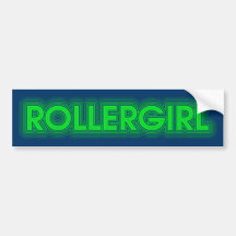 rollergirl bumper stickers