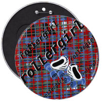 rollergirl plaid attack buttons