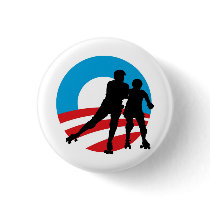 Rollergirls 4 OBAMA 1-1/4" button