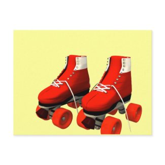 Rollerskates postcard