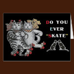 Rollerskating Cats cards