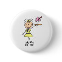 Rollerskating Waitress buttons by stick_figures Rollerskating Waitress buttons