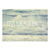Rolling Beach Waves invitations