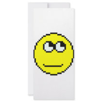 Rolling Eyes Emoticon Custom Rack Card