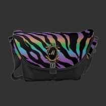 Rolling in Rainbows ~ Monogram Psychedelic Tiger messenger bags