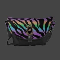Rolling in Rainbows ~ Monogram Psychedelic Tiger messenger bags