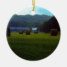 Rolling in the Hay Christmas Ornaments