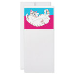 Rolling Kitty on Pink Full Color Rack Card