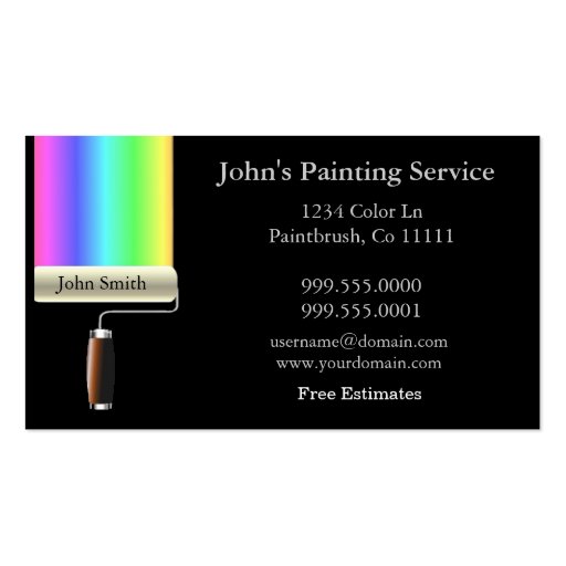 Rolling Painters Business Card (front side)