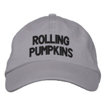 "Rolling Pumpkins" Adjustable Cap embroidered hats