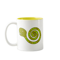 Rolling Snake Doodle Art Mug mugs