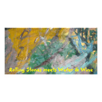 Rolling Stones meets Water & Wine Photo Card Template