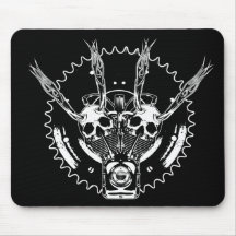 ROLLINGBONEZIII BlackW BW Mousepad